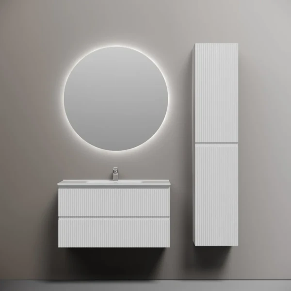 Мебель для ванной комнаты Sancos Snob R 90 bianco, раковина CN7002