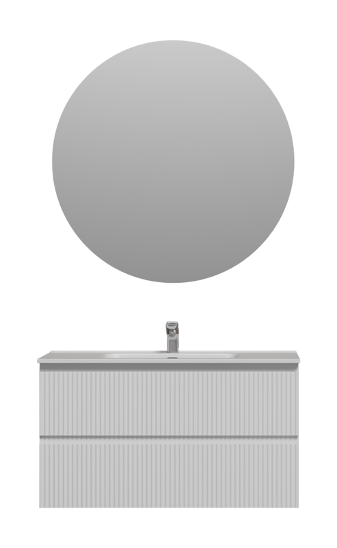 Мебель для ванной комнаты Sancos Snob R 90 bianco, раковина CN7002