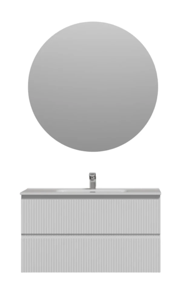 Мебель для ванной комнаты Sancos Snob R 90 bianco, раковина CN7002