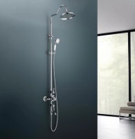 Душевая стойка AQUATEK Классик AQ2543CR с термостатом, хром