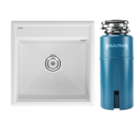 Комплект Мойка Paulmark Stepia 50 PM115051-WH белая + Измельчитель Intenso Комплект Мойка Paulmark Stepia 50 PM115051-WH белая + Измельчитель Intenso