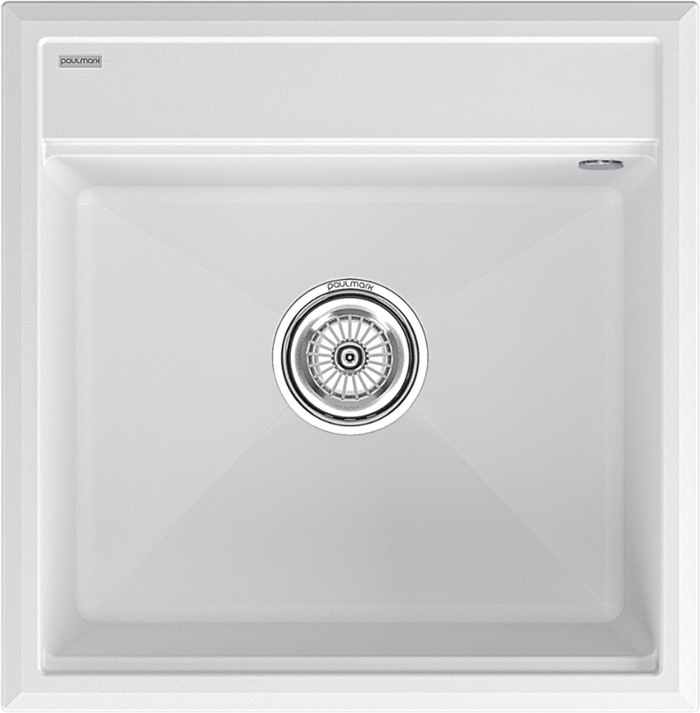 Комплект Мойка Paulmark Stepia 50 PM115051-WH белая + Измельчитель Intenso