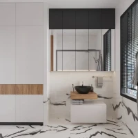 Мебель для ванной комнаты VitrA Ольборг 80: столешница 60, без отверстий, дуб французский +  тумба 80