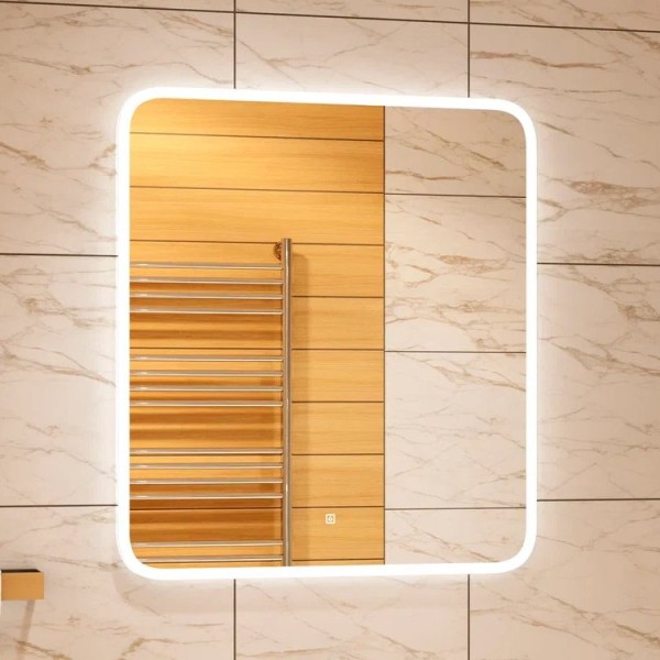 Зеркало CONTINENT Glamour 80х90 с подсветкой