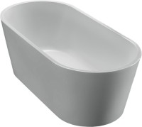 Акриловая ванна BelBagno BB71-1700 170x80 см, отдельностоящая, белая, овальная, с каркасом, со сливом-переливом