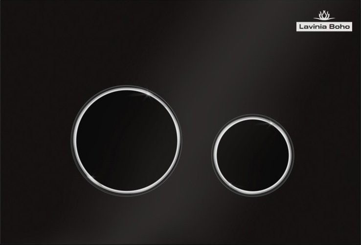 Комплект Lavinia Boho Унитаз подвесной Biore Rimless 3304102R + Крышка-сиденье Biore 33290410 с микролифтом + Инсталляция RelFix 38010020 + Кнопка RelFix 380502MB матовая черная