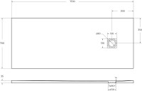 Поддон для душа BelBagno Uno AH 170х70, белый, с сифоном