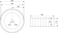 Накладная раковина Abber Bequem AC2111 белая