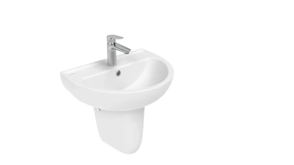 Раковина подвесная Creavit Oval TP155-00CB00E-0000 52 глянцевая белая