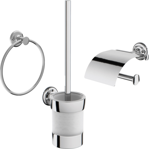 Набор Полотенцедержатель AM.PM Like A8034400 + Ершик A8033400 + Держатель A80341500