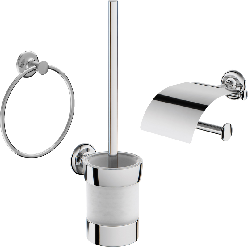 Набор Полотенцедержатель AM.PM Like A8034400 + Ершик A8033400 + Держатель A80341500