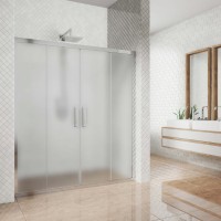 Душевая дверь в нишу Kubele DE019 D4-MAT-CH 190 см, профиль хром