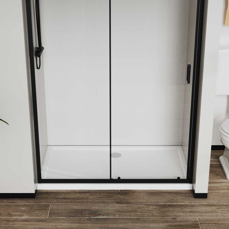 Душевая дверь в нишу Vincea City VDS-5CT120CLB 120 см, стекло прозрачное, черный