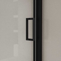 Душевая дверь в нишу Vincea City VDS-5CT120CLB 120 см, стекло прозрачное, черный