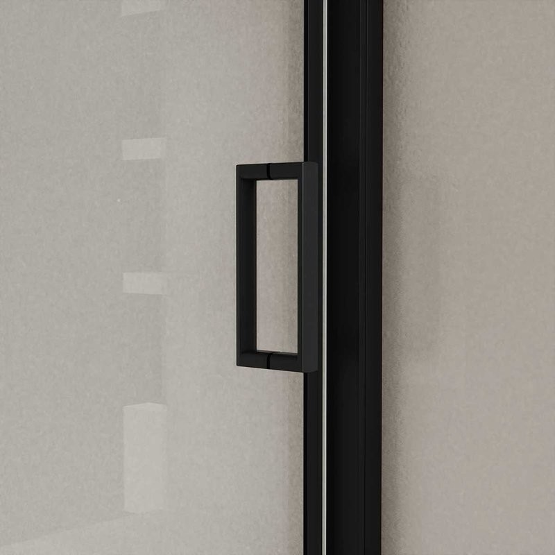 Душевая дверь в нишу Vincea City VDS-5CT120CLB 120 см, стекло прозрачное, черный