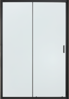 Душевая дверь в нишу Vincea City VDS-5CT120CLB 120 см, стекло прозрачное, черный