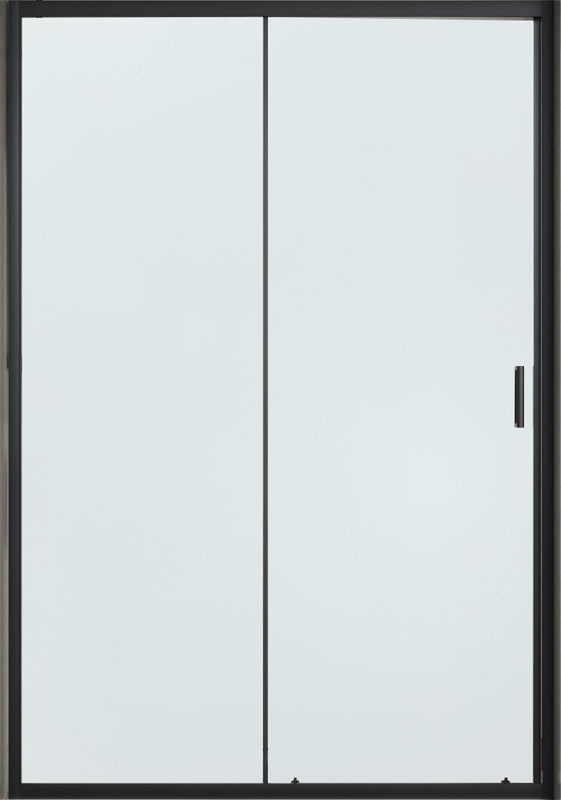 Душевая дверь в нишу Vincea City VDS-5CT120CLB 120 см, стекло прозрачное, черный