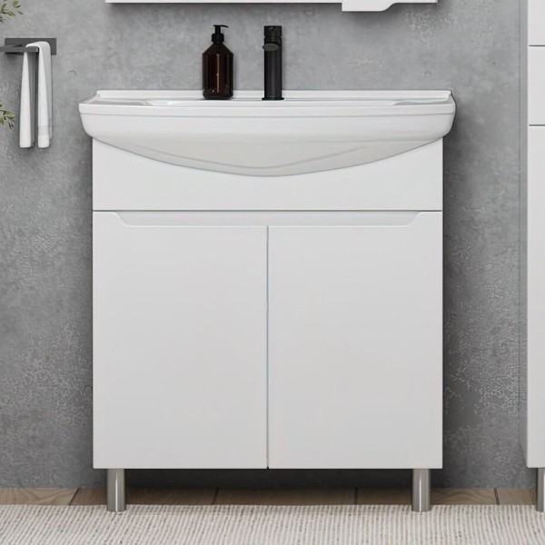 Тумба с раковиной SanStar Bianca 75