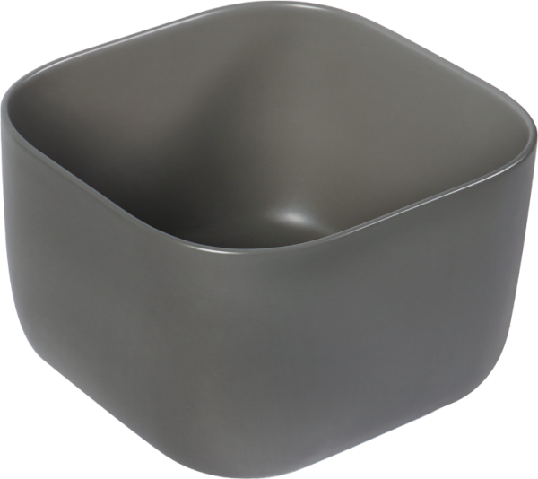 Накладная раковина SantiLine SL-1111MG серая матовая