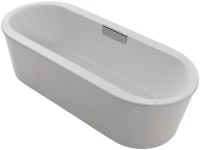 Чугунная ванна Jacob Delafon Volute 170x80 см, отдельностоящая, овальная, со сливом-переливом