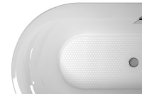 Чугунная ванна Jacob Delafon Volute 170x80 см, отдельностоящая, овальная, со сливом-переливом