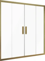 Душевая дверь в нишу Kubele DE019 D4-MAT-BR 165 см, профиль бронза
