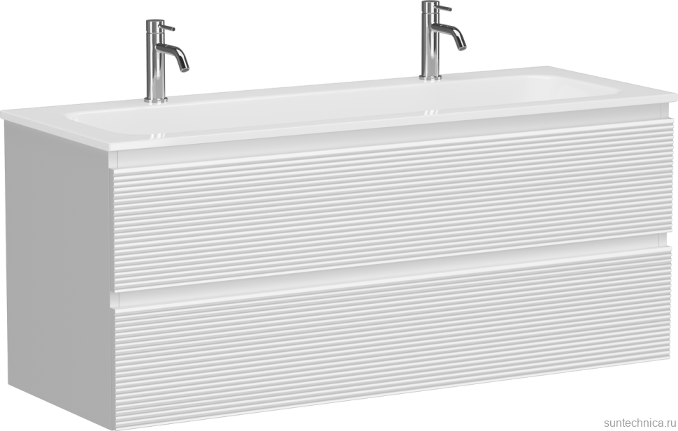 Тумба с раковиной Sancos Folk 120 на двоих, bianco
