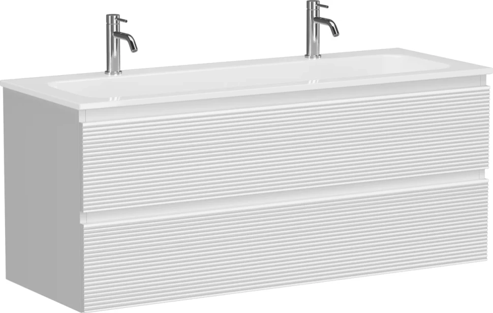 Тумба с раковиной Sancos Folk 120 на двоих, bianco