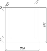Мебель для ванной комнаты Bellezza Санриса 100 подвесная, белая