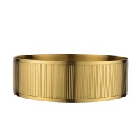 Накладная раковина AltroBagno Costoso 001005 OrSp 40 матовое золото, круглая, нержавеющая сталь