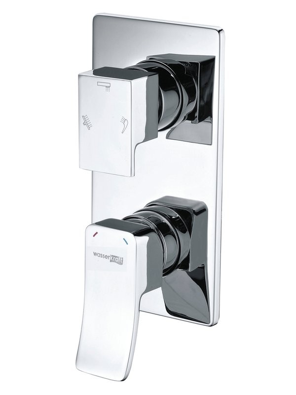 Душевой комплект Смеситель Wasserkraft Aller 10671 С ВНУТРЕННЕЙ ЧАСТЬЮ + Гарнитур A145 + Подключение A089 + Душ A031 + Кронштейн A019 + Излив A091 для ванны