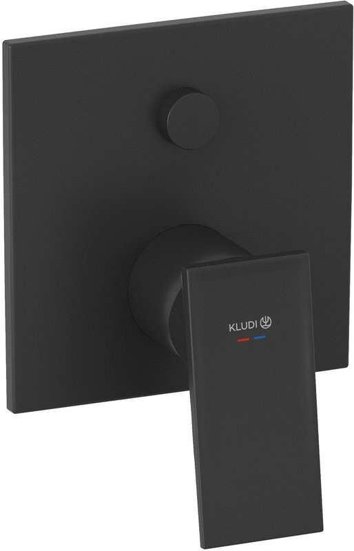 Встраиваемый смеситель для душа и ванны Kludi Decus 547593975 черный матовый