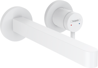 Смеситель для раковины Hansgrohe Finoris 76050700 С ВНУТРЕННЕЙ ЧАСТЬЮ матовый белый