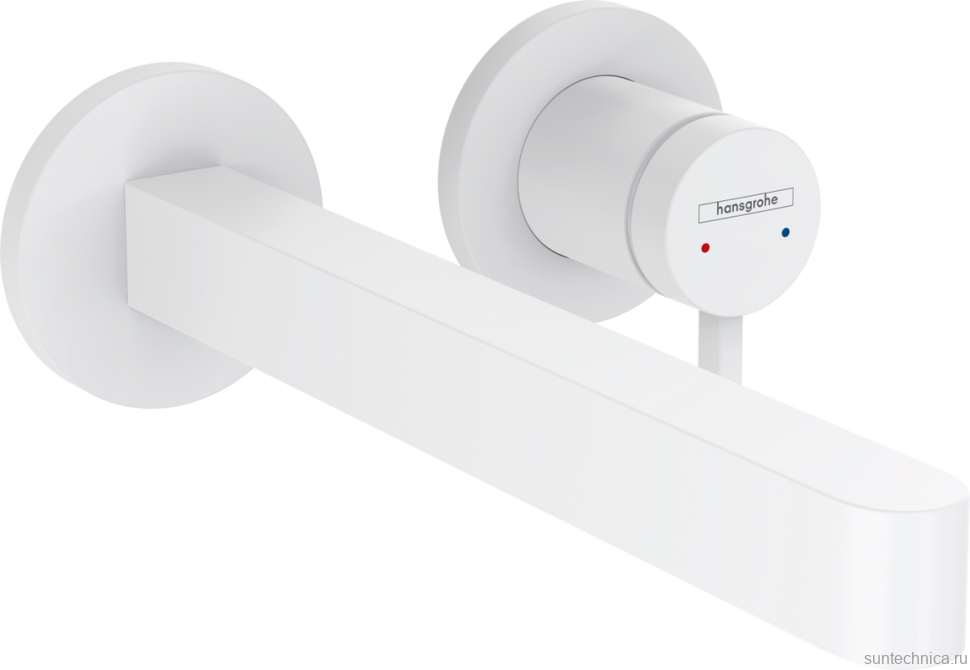 Смеситель для раковины Hansgrohe Finoris 76050700 С ВНУТРЕННЕЙ ЧАСТЬЮ матовый белый