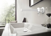Смеситель для раковины Hansgrohe Finoris 76050700 С ВНУТРЕННЕЙ ЧАСТЬЮ матовый белый