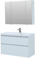 Тумба с раковиной Aquanet Гласс 100