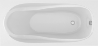 Акриловая ванна Alex Baitler Nemi 170x75 см, встраиваемая, белая, с экраном