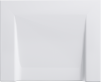 Акриловая ванна Alex Baitler Nemi 170x75 см, встраиваемая, белая, с экраном