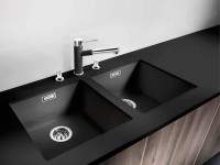 Комплект Мойка Blanco Subline 400-U антрацит + Смеситель Mida-S Silgranit 521455