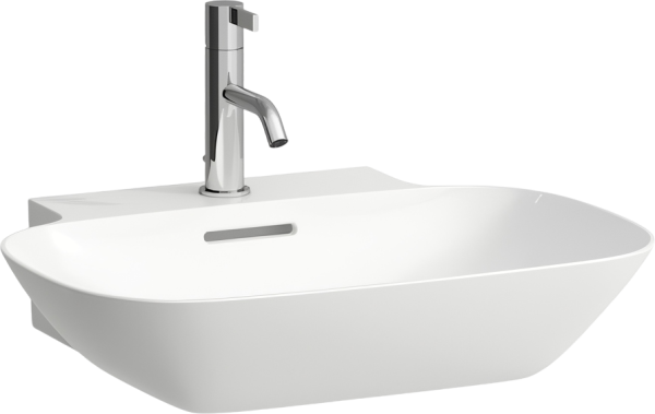 Накладная раковина Laufen Ino 8.1030.2.000.104.1 56 белая, овальная, с 1 отверстием под смеситель