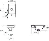 Мебель для ванной комнаты Aquanet Вега 40 подвесная