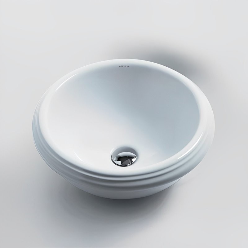 Накладная раковина Azzurra Jubilaeum 45 белая, круглая, фаянс