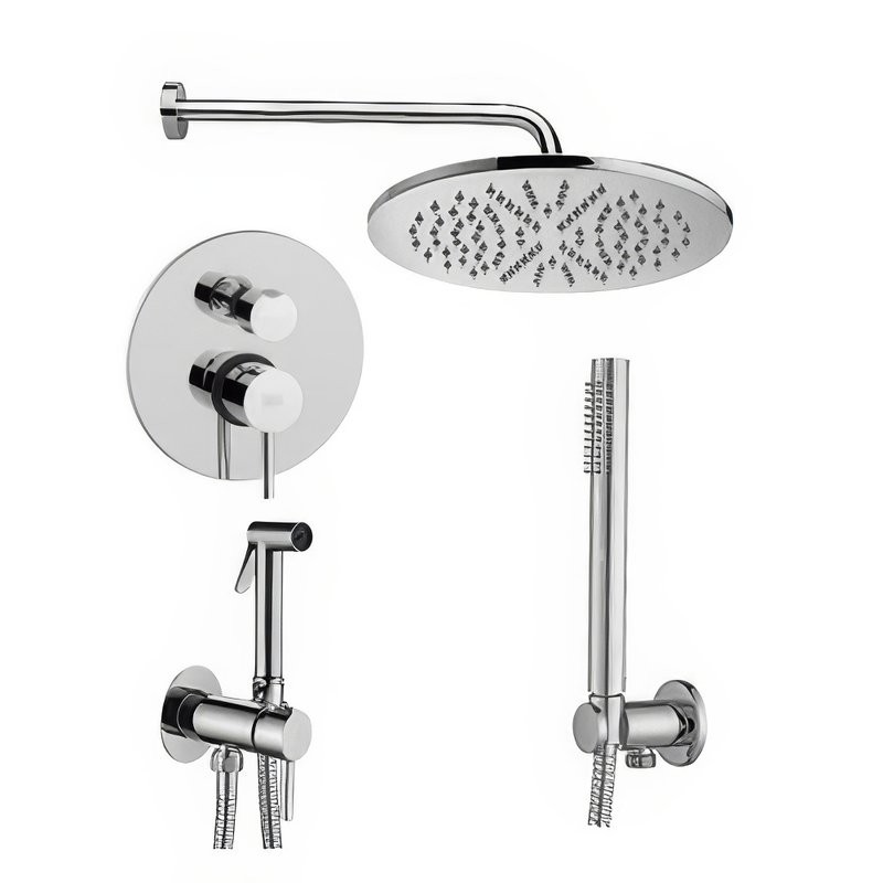 Комплект для ванной Paffoni Light KITZLIG018CR С ВНУТРЕННЕЙ ЧАСТЬЮ, хром