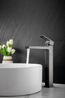 Смеситель для раковины BELZ B658 B11658-3 оружейная сталь Смеситель для раковины BELZ B658 B11658-3 оружейная сталь