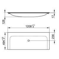 Раковина мебельная Keuco Plan 120 32980311201 белая