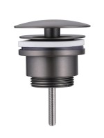 Донный клапан для раковины Abber AF0012NG без перелива, никель Донный клапан для раковины Abber AF0012NG без перелива, никель