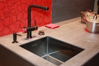 Мойка кухонная Omoikiri Taki 38-U/IF-GM вороненая сталь