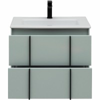 Мебель для ванной комнаты Allen Brau Reality 70 подвесная, папирус матовый, раковина Fantasy Flat 72x47, без перелива, белая