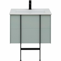 Мебель для ванной комнаты Allen Brau Reality 70 подвесная, папирус матовый, раковина Fantasy Flat 72x47, без перелива, белая