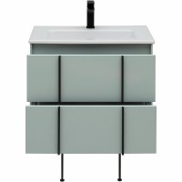 Мебель для ванной комнаты Allen Brau Reality 70 подвесная, папирус матовый, раковина Fantasy Flat 72x47, без перелива, белая